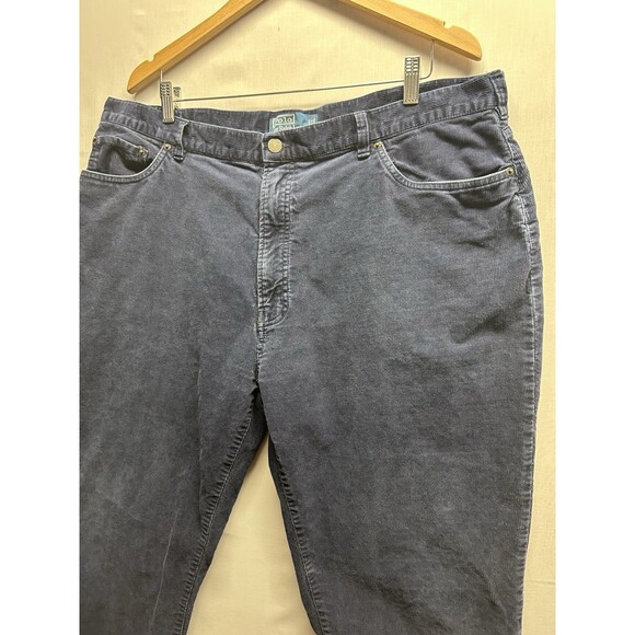 Polo Ralph Lauren Men’s 42x30 Navy Blue Corduroy Pants Retro Vintage Look - Picture 3 of 10